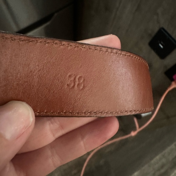 Men’s authentic ostrich belt size 38 - Picture 5 of 6